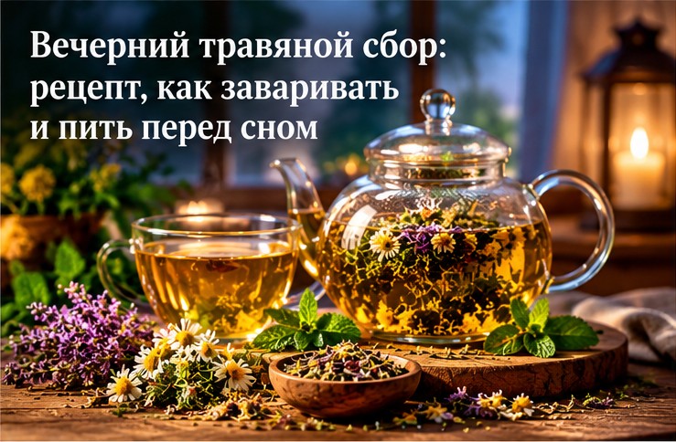 вечерний травяной сбор для сна и релакса